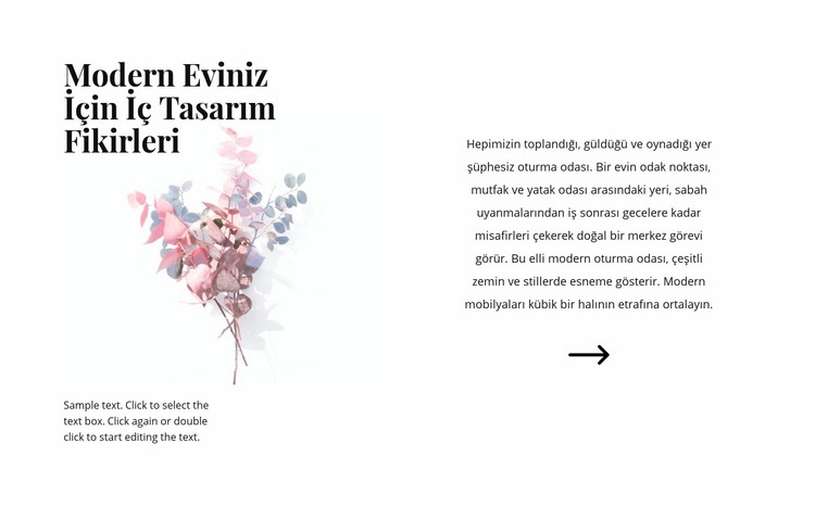 İç kısımdaki çiçek formları Web sitesi tasarımı