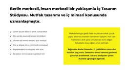 Metin Grupları - Ücretsiz WordPress Teması