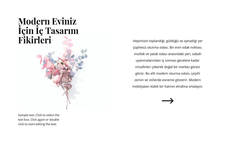 İç kısımdaki çiçek formları WordPress Teması