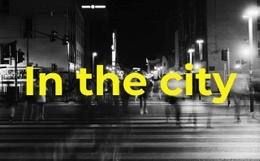 In The City - Creative Multipurpose Web Page Design