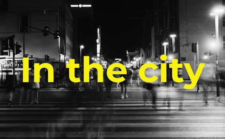 In the city Webflow Template Alternative