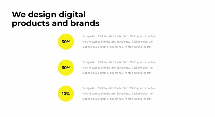 Agency statistics Website Mockup