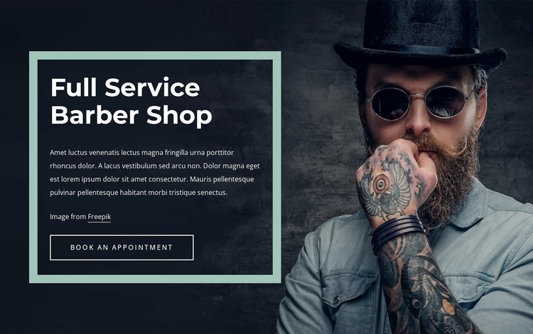 Barber shop NYC Website Template