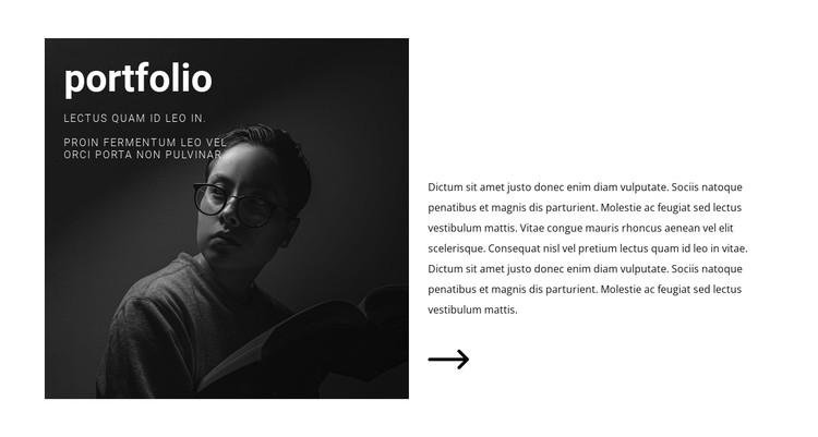Portfolio for finding interesting work CSS Template
