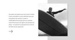 Choisissez Une Planche De Surf - Modèle De Site Web Professionnel Premium