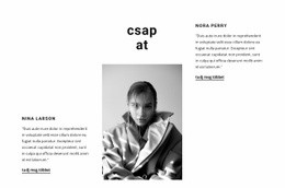 Munkatársaink Elmondják HTML5 És CSS3 Sablon