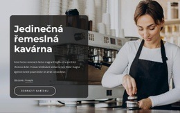Jedinečná Řemeslná Kavárna – Jednoduchá Šablona Webu