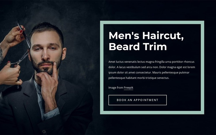 Cool hairstyles for men CSS Template