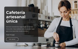 Cafetería Artesanal Única: Plantilla De Sitio Web Sencilla