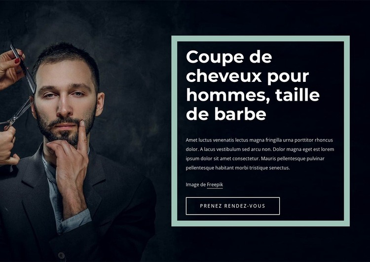 Coiffures cool pour les hommes Conception de site Web