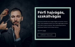 Menő Frizurák Férfiaknak – Testreszabható Professzionális WordPress Téma