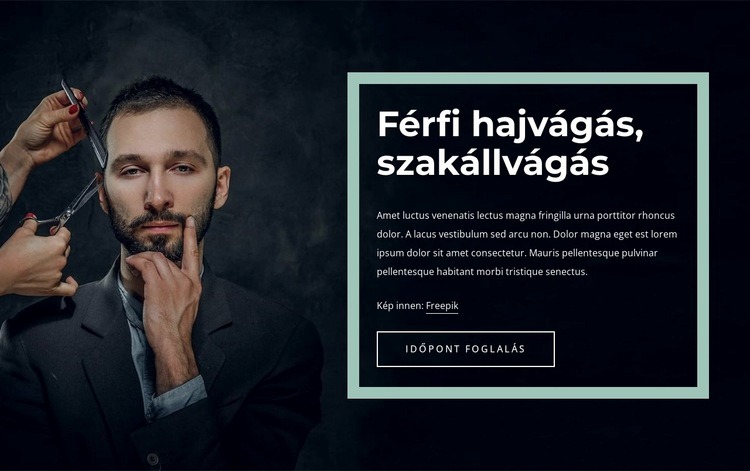 Menő frizurák férfiaknak WordPress Téma