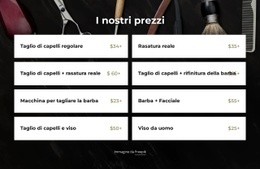 Prezzi Da Barbiere - Design Professionale Personalizzabile