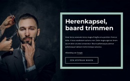 Exclusieve HTML5-Sjabloon Voor Coole Kapsels Voor Mannen