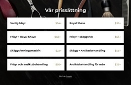 Layoutfunktion För Barbershop Priser