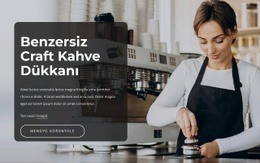 Eşsiz Zanaat Kahve Dükkanı - Açılış Sayfası