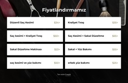 Berber Fiyatları - Modern Web Şablonu