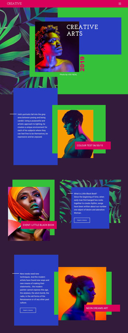 Creative Art Ideas - Multi-Purpose Website Builder