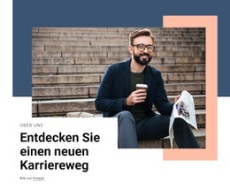 Neuer Karriereweg – Inspiration Für Einseitenvorlagen