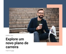 Nova Carreira - Inspiração De Modelo De Uma Página