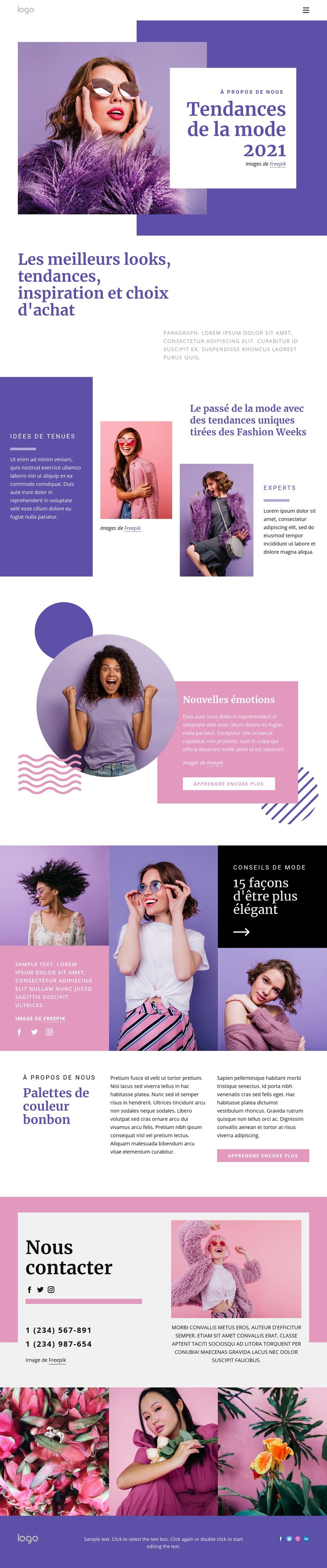 Obtenez les styles les plus chauds Conception de site Web