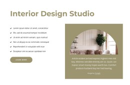 CSS Layout For Elegant Und High-Quality Interiors