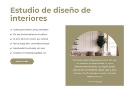 Interiores Elegantes Y De Alta Calidad: Plantilla De Código HTML