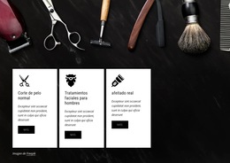 Barbería Profesional: Plantilla De Sitio Web Sencilla