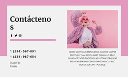 Bloque De Contacto Más Fresco - Plantilla De Página De Destino