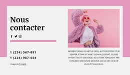 Coolest Contactez-Nous Block - Modèle HTML D'Une Page