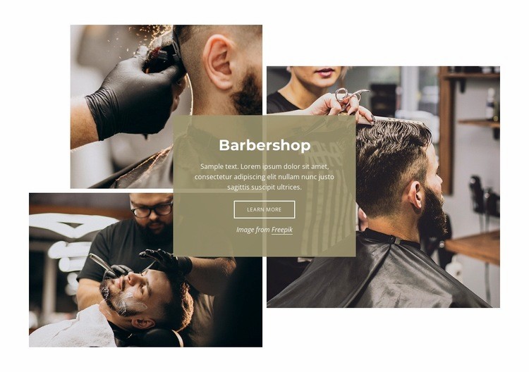 Regular haircut Homepage Design