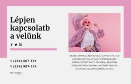 A Legmenőbb Kapcsolatfelvételi Blokk - Modern Webhelytervezés