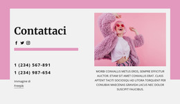 Coolest Contattaci Blocco - Download Del Modello HTML