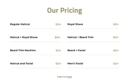 Cut And Shave Pricing - Simple Joomla Template