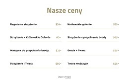 Cennik Cięcia I Golenia Projekt Strony Internetowej