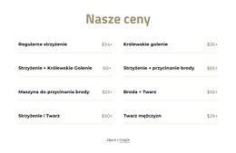 Cennik Cięcia I Golenia - Szablony Witryn Internetowych