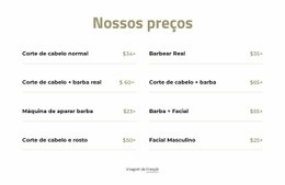 Preços De Corte E Depilação - Modelos De Sites