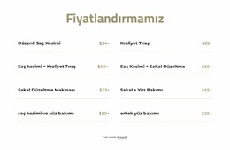 Kes Ve Tıraş Fiyatları - Basit Joomla Şablonu