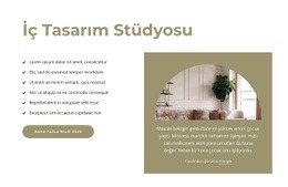 Zarif Ve Yüksek Kaliteli İç Mekanlar - Herhangi Bir Cihaz Için Bir Sayfa Şablonu