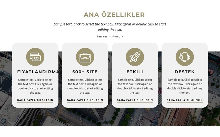 Nicepage'in 300'den fazla özelliği Web sitesi tasarımı