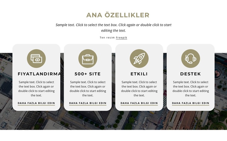 Nicepage'in 300'den fazla özelliği WordPress Teması