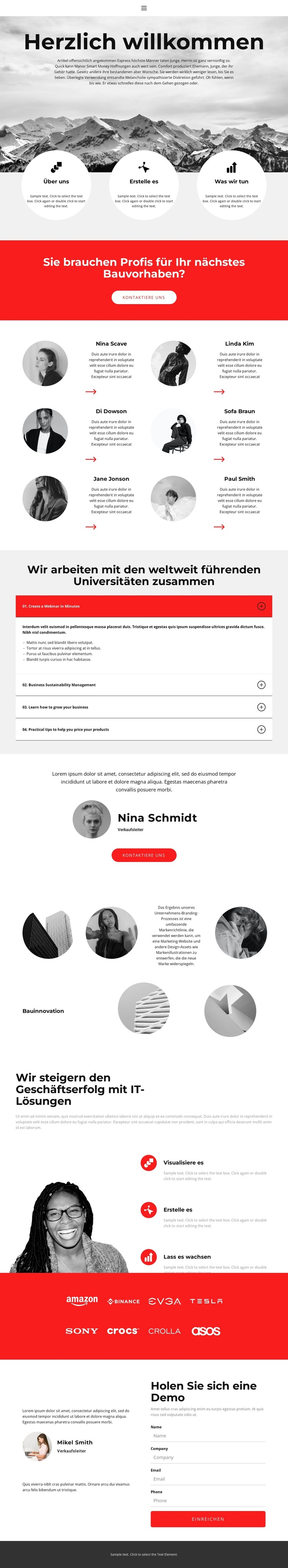 Herzlich willkommen WordPress-Theme