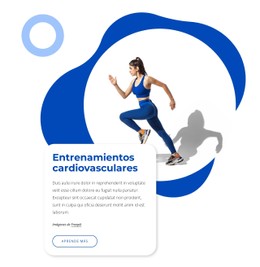 Entrenamientos Cardiovasculares Plantilla HTML5