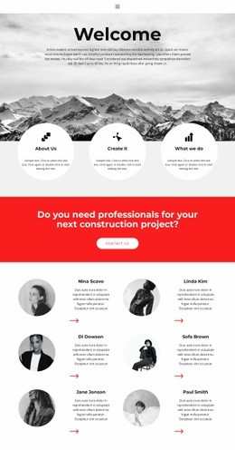 Welcome everyone - Html Code Example by Nicepage