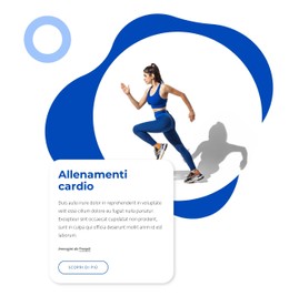 Allenamenti Cardio Modello HTML5