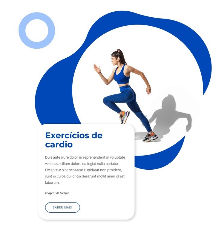 Exercícios de cardio Modelo HTML5