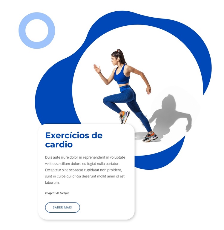 Exercícios de cardio Tema WordPress