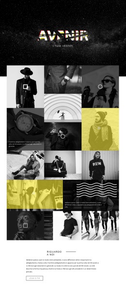 Avenir - Crea Un Modello Di Pagina Web