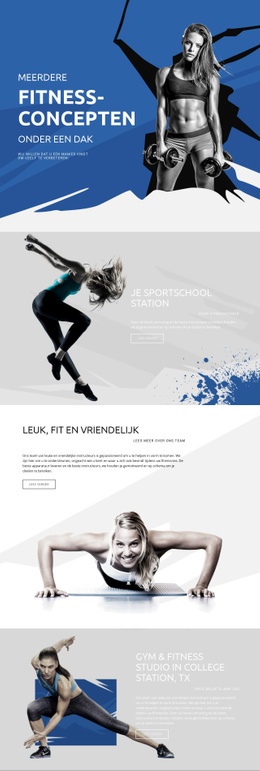 Beste Fitness En Sport - Responsieve HTML5-Sjabloon