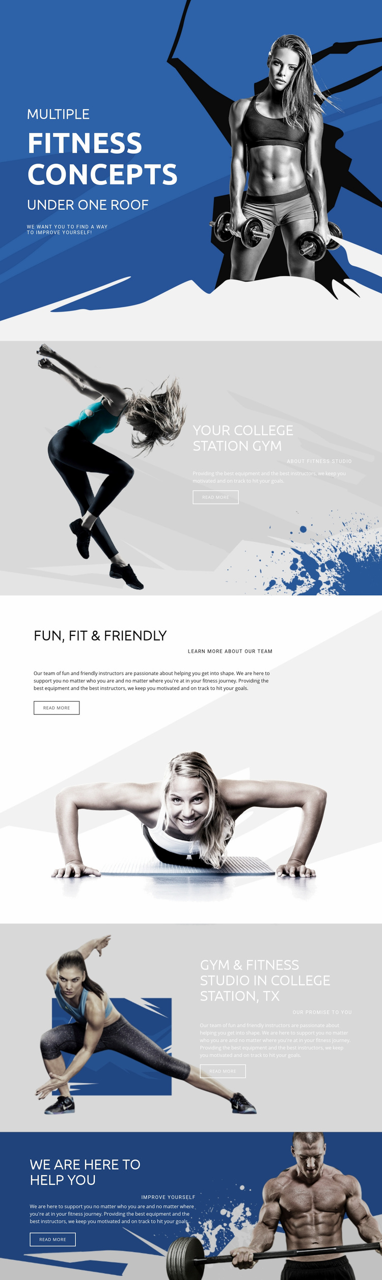 Best fitness and sports Wix Template Alternative